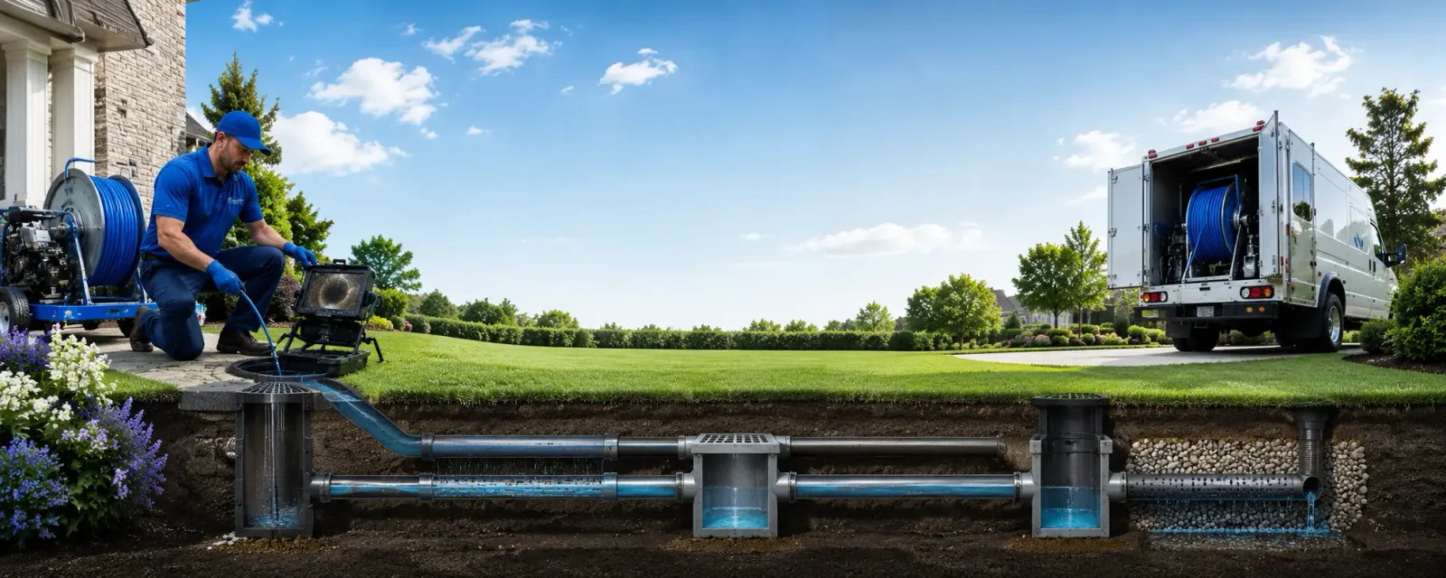 Outdoor drain cleaning information for Boxford, MA